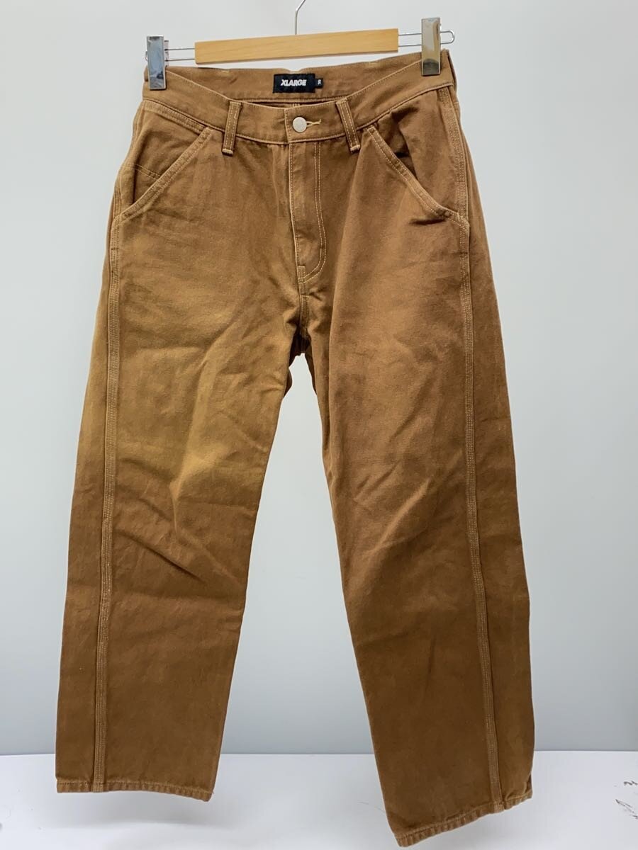 【中古】X-LARGE◆ストレートパンツ/30/コットン/BRW/無地【メンズウェア】