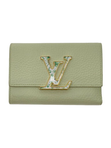 【中古】LOUIS VUITTON◆ポルト・フォイユ・カプシーヌ・コンパクト_トリヨン/--/GRN/レディース【服飾雑貨他】 【中古】LOUIS VUITTON◆ポルト・フォイユ・カプシーヌ・コンパクト_トリヨン/--/GRN/レディース【服飾雑貨他】