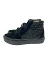 【中古】VANS◆ハイカットスニーカー/24.5cm/BLK【シューズ】