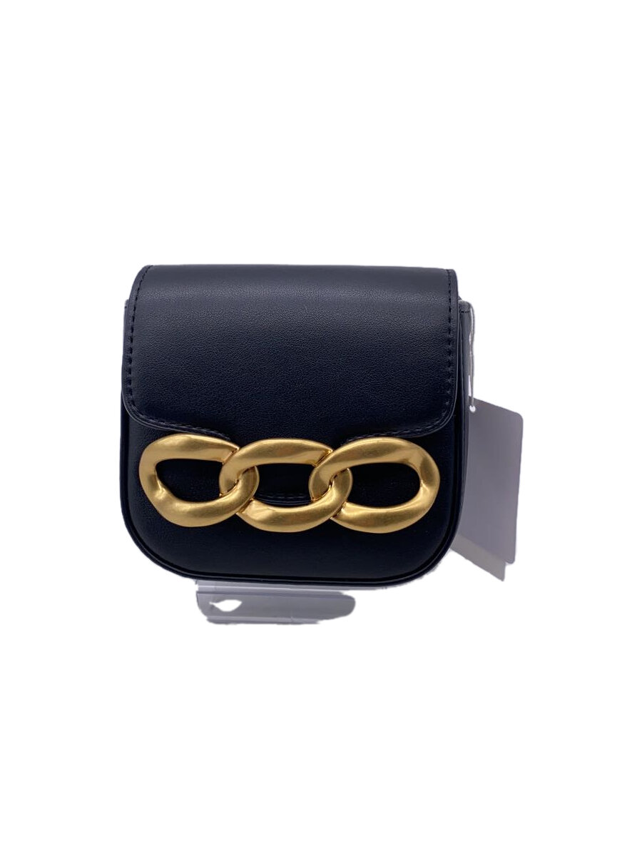 【中古】Mila Owen◆ショルダーバッグ/フェイクレザー/BLK/09WGB234519【バッグ】
