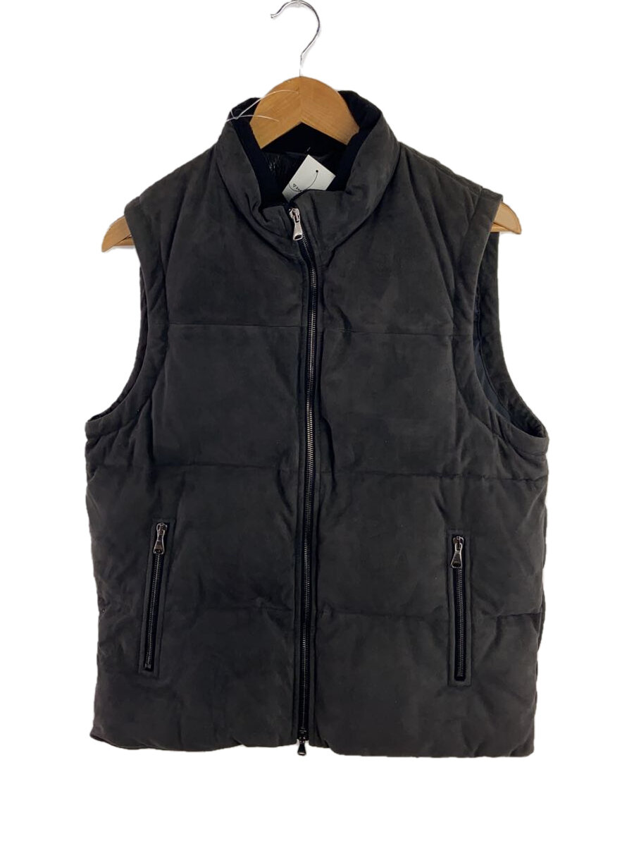 EMMETI◆ダウンベスト/48/スウェード/GRY/ 別注 ISE - CAMOSCIO 0.5m//