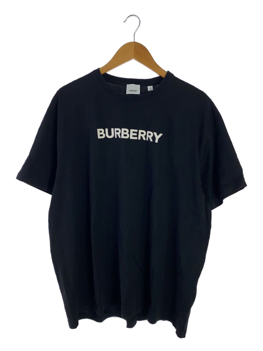 【中古】BURBERRY◆Tシャツ/XL/コットン/ブラック/バーバリー【メンズウェア】