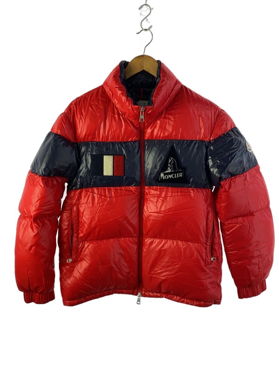 【中古】MONCLER◆GARY PATCH TEXT HOODED DOWN JACKET/4/E ...