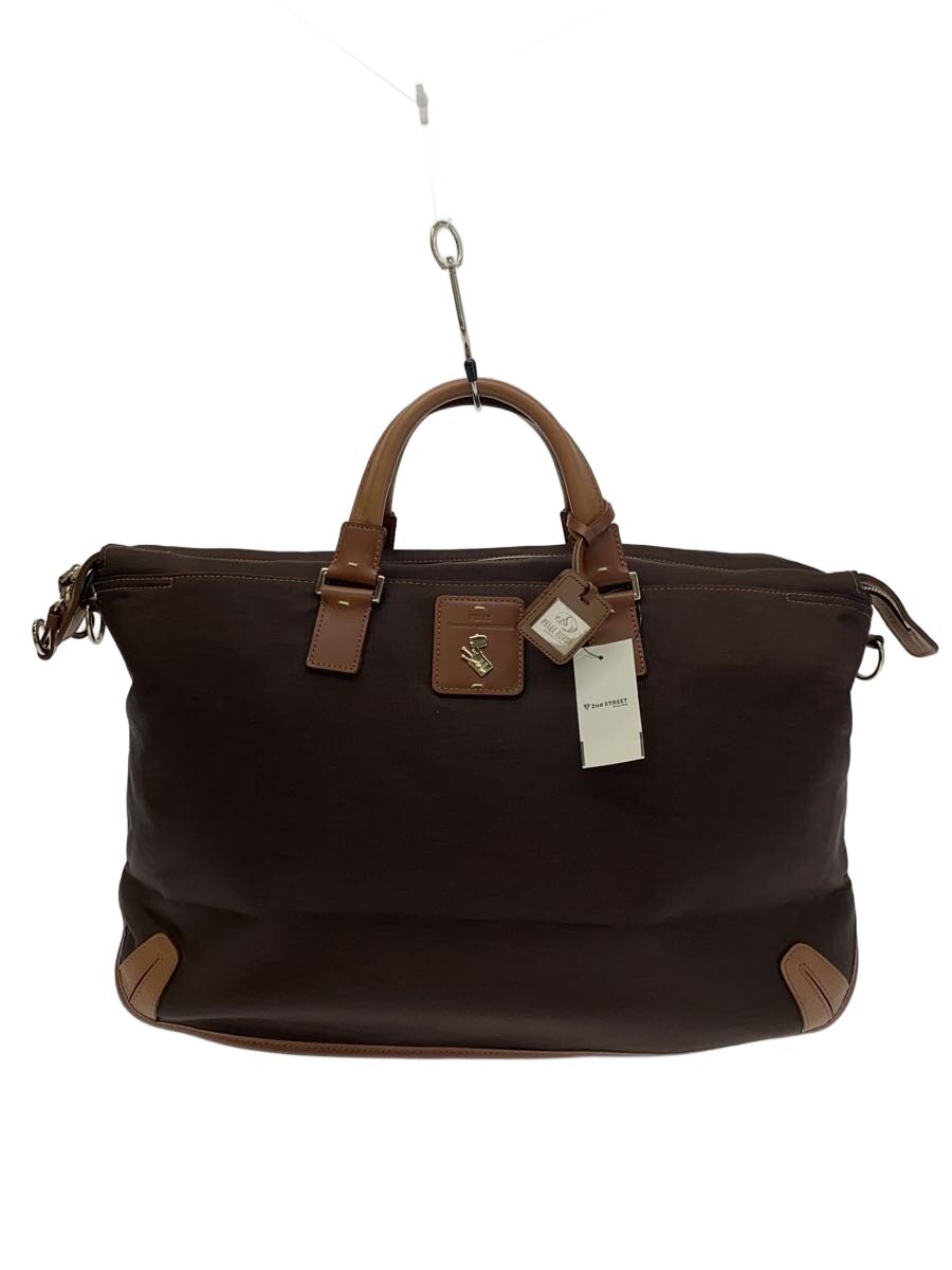 【中古】pelle borsa/ショルダーバッグ/BRW/ブラウン/無地【バッグ】