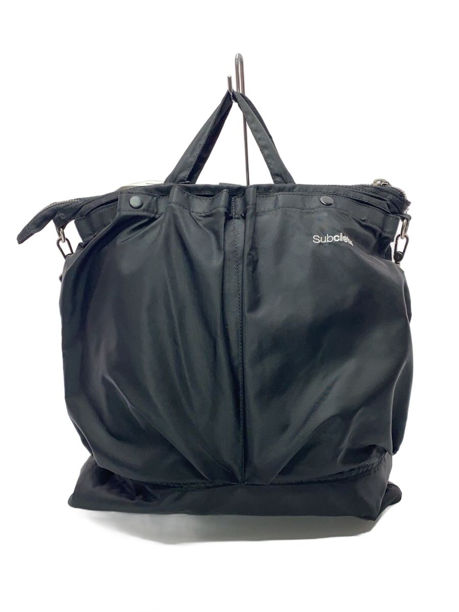 【中古】subciety◆バッグ/--/BLK/無地【バッグ】