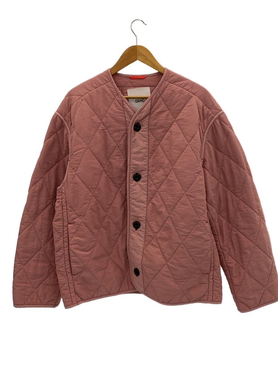 Rakuten - 【中古】OAMC(OVER ALL MASTER CLOTH)◆22AW/ノーカラーキルティングジャケット/S/ナイロン/PNK/OAMU421988【メンズウェア】
