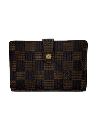 【中古】LOUIS VUITTON◆ポルト・フォイユ・ヴィエノワ_ダミエ・エベヌ_BRW/PVC/BRW/レディース【服飾雑貨他】 【中古】LOUIS VUITTON◆ポルト・フォイユ・ヴィエノワ_ダミエ・エベヌ_BRW/PVC/BRW/レディース【服飾雑貨他】