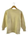 【中古】GUERNSEY WOOLLENS◆ニット・セーター(厚手)/S/ウール/クリーム【メンズウェア】