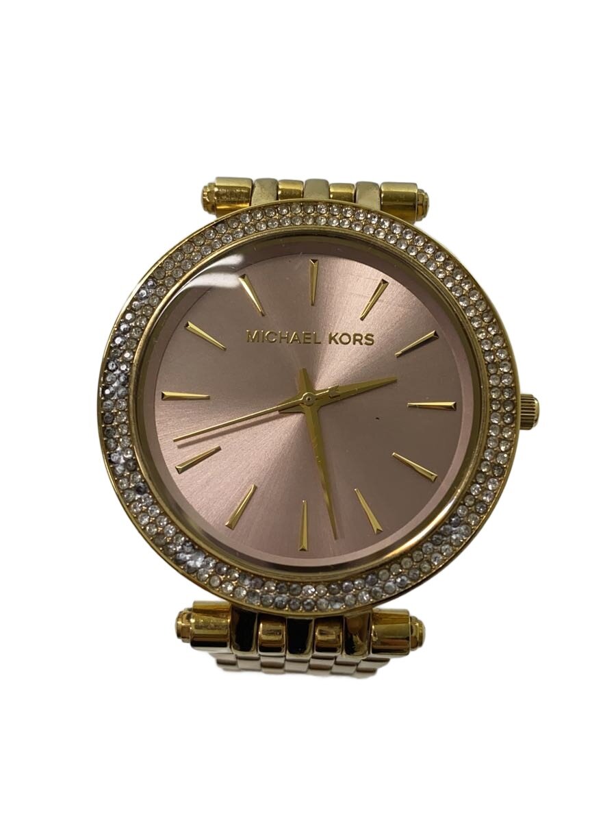 John Harrison - 【中古】MICHAEL KORS◆クォーツ腕時計/アナログ/ステンレス/GLD/GLD/SS【服飾雑貨他】
