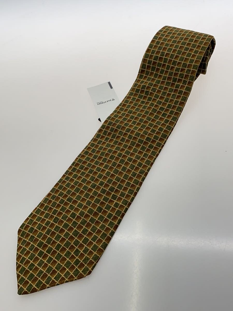 【中古】GIVENCHY◆ネクタイ/シルク/BRW/総柄/メンズ【服飾雑貨他】