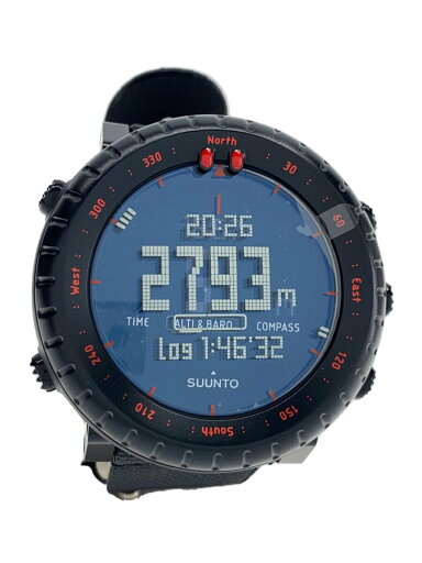 【中古】SUUNTO◆クォーツ腕時計/デジタル/BLK/CORE/BLACK RED/SS023158000【服飾雑貨他】 【中古】SUUNTO◆クォーツ腕時計/デジタル/BLK/CORE/BLACK RED/SS023158000【服飾雑貨他】