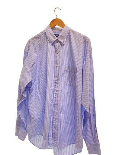 【中古】NAUTICA◆長袖シャツ/XXL/コットン/BLU/ストライプ/211-1011//【メンズウェア】 【中古】NAUTICA◆長袖シャツ/XXL/コットン/BLU/ストライプ/211-1011//【メンズウェア】