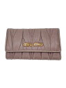 【中古】MIU MIU◆キーケース/レザー/PNK/レディース【服飾雑貨他】