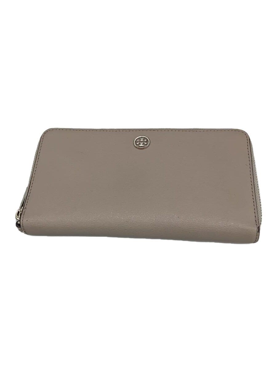 【中古】TORY BURCH◆長財布/レザー/BEG/レディース【服飾雑貨他】