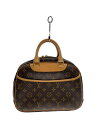 【中古】LOUIS VUITTON◆1)トゥルーヴィル_モノグラム・キャンバス_BRW/PVC/BRW【バッグ】