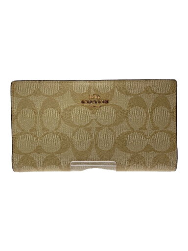 【中古】COACH◆長財布/レザー/BEG/レディース/C8714【服飾雑貨他】 【中古】COACH◆長財布/レザー/BEG/レディース/C8714【服飾雑貨他】