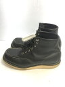 RED WING◆6-INCH CLASSIC MOC BOOT/6 インチクラシックモックブーツ/US8.5/ブラック/レザー