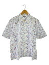 【中古】COMME des GARCONS HOMME◆AD2002/Patterned short-sleeved shirt/半袖シャツ/総柄/HF-B06...