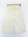 【中古】DRIES VAN NOTEN◆イージーオーバーパンツ/XS/コットン/ホワイト/無地//【レディースウェア】