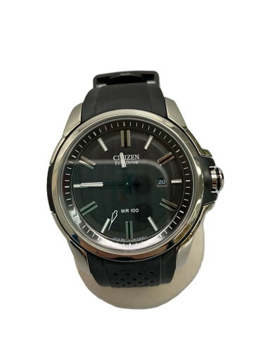 【中古】CITIZEN◆クォーツ腕時計/アナログ/ラバー/BLK/BLK/J810-S082781/箱付【服飾雑貨他】 【中古】CITIZEN◆クォーツ腕時計/アナログ/ラバー/BLK/BLK/J810-S082781/箱付【服飾雑貨他】