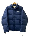 【中古】NIKE◆VINTAGE/90s/ダウンジャケット/M/ナイロン/BLU/無地【メンズウェア】の商品画像