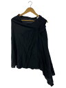 【中古】YOHJIYAMAMOTO+NOIR◆コート/2/ウール/BLK/無地【レディースウェア】
