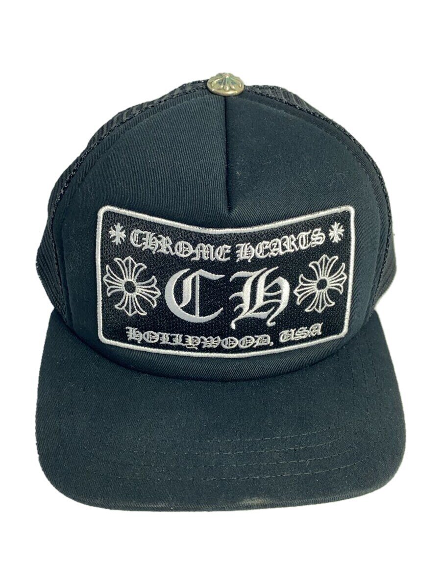 【中古】CHROME HEARTS◆クロムハーツ/キャップ/--/コットン/ブラック/メンズ/038-057918//【服飾雑貨他】