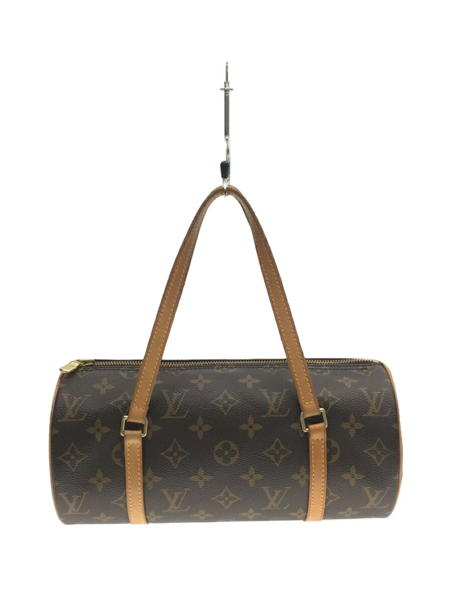 【中古】LOUIS VUITTON◆パピヨン26_モノグラム_BRW/PVC/BRW【バッグ】