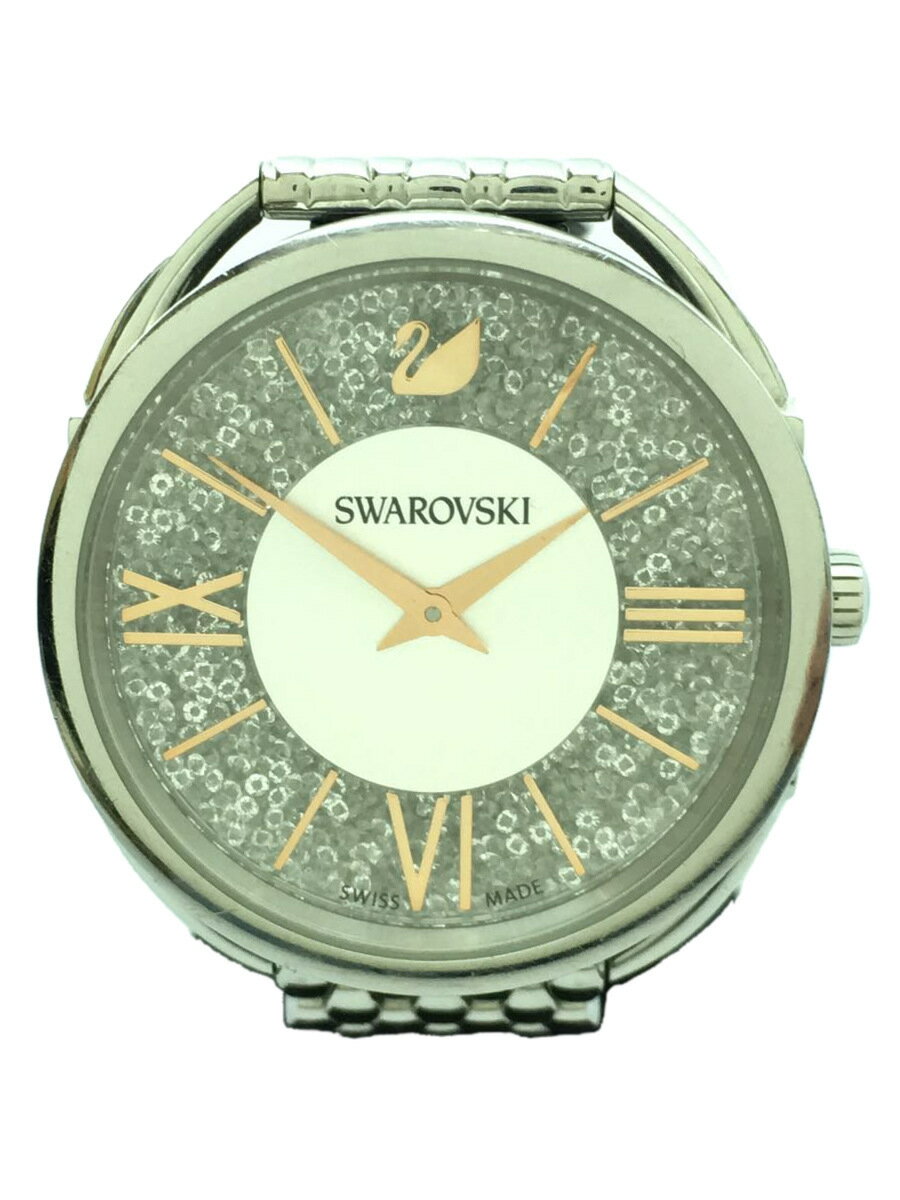 【中古】Swarovski◆スワロフスキー/クォーツ腕時計/アナログ/PNK/SLV/Crystalline Glam【服飾雑貨他】