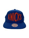 【中古】mitchell&ness◆キャップ/--/ポリエステル/BLU/無地/メンズ【服飾雑貨他】(4)