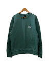 【中古】STUSSY◆スウェット/M/コットン/GRN/R3000PIG23【メンズウェア】