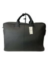 【中古】PORTER◆WITH/2WAY BRIEFCASE/ブリーフケース/レザー/BLK/無地/016-01064【バッグ】
