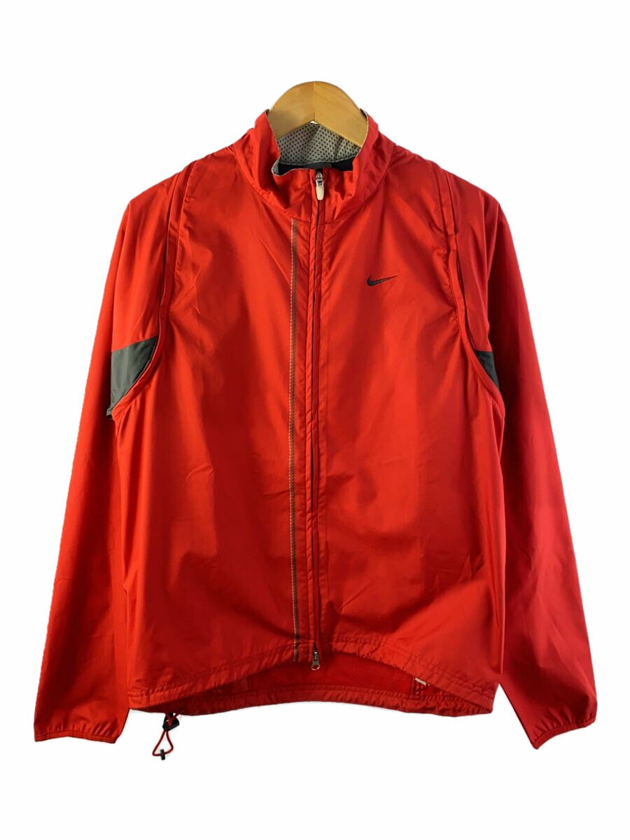 【中古】NIKE◆00s/Detachable/ジャケット/M/コットン/RED【メンズウェア】