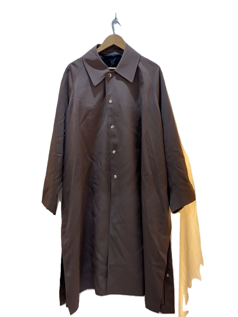 The CLASIK◆23SS/BAL COLLAR PONCHO/46/ウール/BRW/無地/