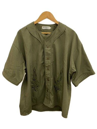 【中古】Evisen skateboards◆FIRE SUCKER BASEBALL SHIRT/L/ポリエステル/KHK【メンズウェア】 【中古】Evisen skateboards◆FIRE SUCKER BASEBALL SHIRT/L/ポリエステル/KHK【メンズウェア】