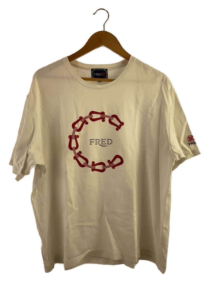 【中古】FRED◆Tシャツ/XL/コットン/ホワイト/フレッド【メンズウェア】
