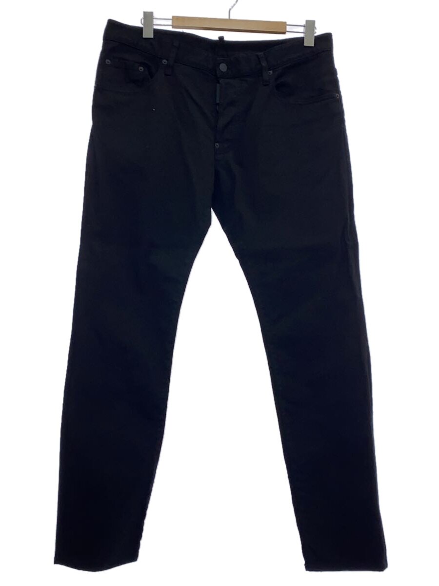 【中古】DSQUARED2◆ボタンフライ/ボトム/XXL/コットン/ブラック/黒/無地/S74LB0499//【メンズウェア】