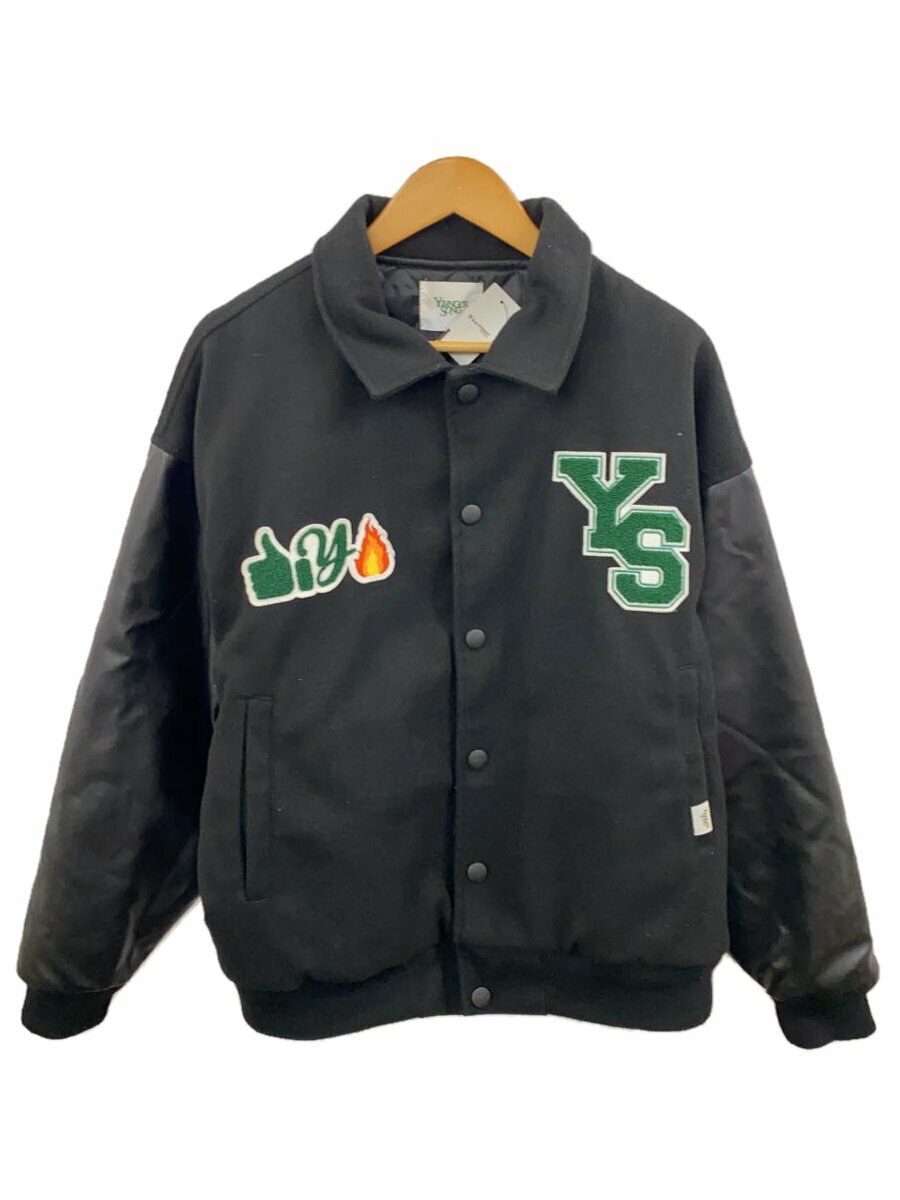 【中古】Younger Song◆スタジャン/M/ポリエステル/BLK/AZR-YNG-0001-051【メンズウェア】