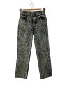 【中古】Levi’s◆レディースサイズ/701/90s/ケミカル/26/コットン/BLK/先染め【メンズウェア】