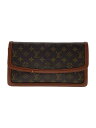 【中古】LOUIS VUITTON◆ポシェット・ダムGM_モノグラム・キャンバス_BRW/PVC/BRW//【バッグ】