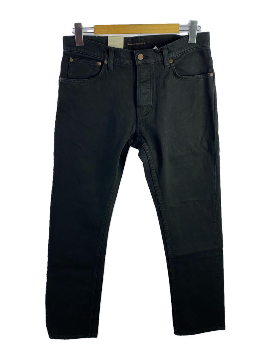 【中古】NUDIE JEANS◆ボトム/32/--/BLK/無地【メンズウェア】