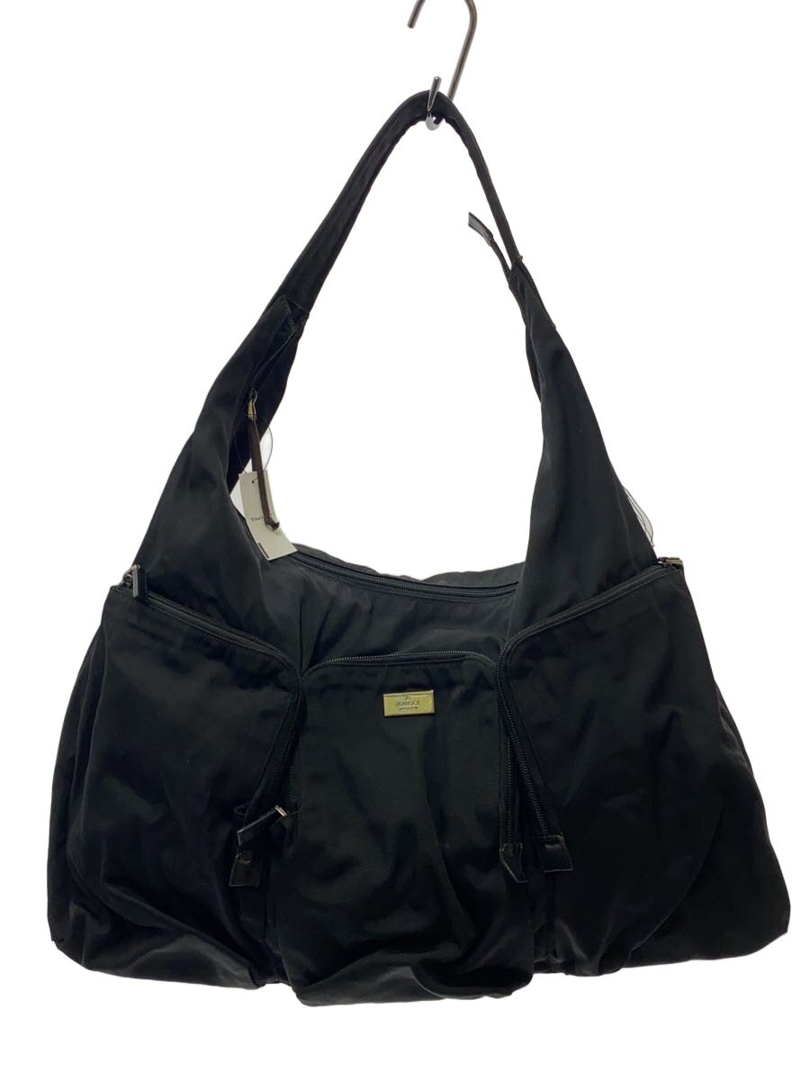 GUCCI - 【中古】GUCCI◆ショルダーバッグ/ナイロン/BLK/無地/019・0303//【バッグ】