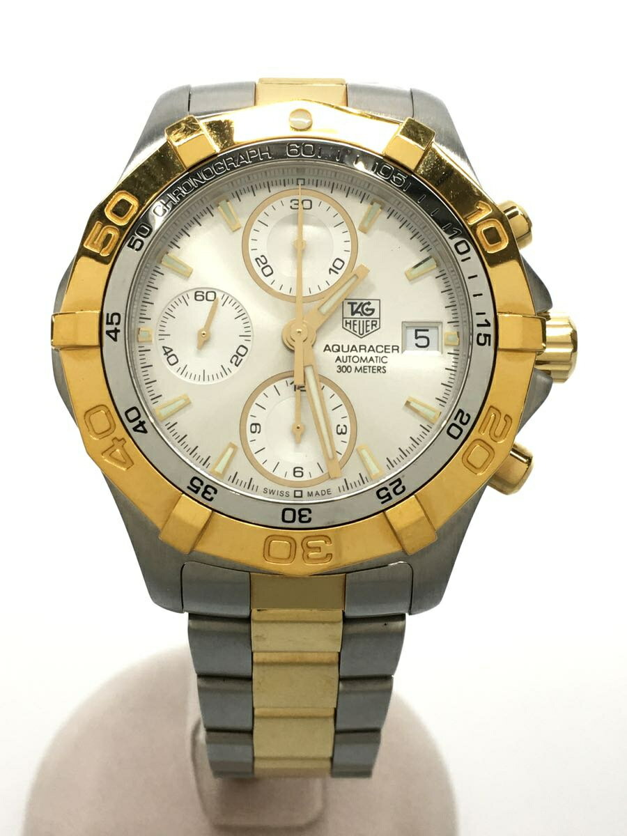 【中古】TAGHeuer◆腕時計/アナログ/ステンレス/シルバー/ゴールド/SS/CAF2120【服飾雑貨他】