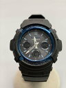 【中古】CASIO◆ソーラー腕時計・G-SHOCK/デジアナ/BLK【服飾雑貨他】