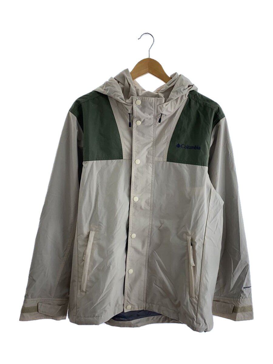 Columbia◆DECRUZE SUMMIT II JACKET_デクルーズサミット2ジャケット/M/ナイロン/KHK/無地