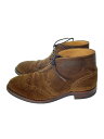 【中古】CROCKETT&JONES◆レースアップブーツ/US7.5/CML/スウェード/6204//【シューズ】(4)
