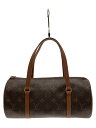 【中古】LOUIS VUITTON◆1)パピヨン30_モノグラム・キャンバス_BRW/ブラウン/ボストン/M51365【バッグ】