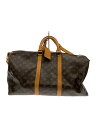 【中古】LOUIS VUITTON◆キーポル・バンドリエール55_モノグラム・キャンバス_BRW/PVC/BRW【バッグ】