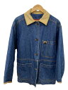 【中古】Timberland◆ジャケット/S/コットン/BLU/無地【メンズウェア】