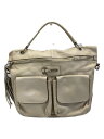 【中古】MAX MARA◆ショルダーバッグ/レザー/CRM【バッグ】